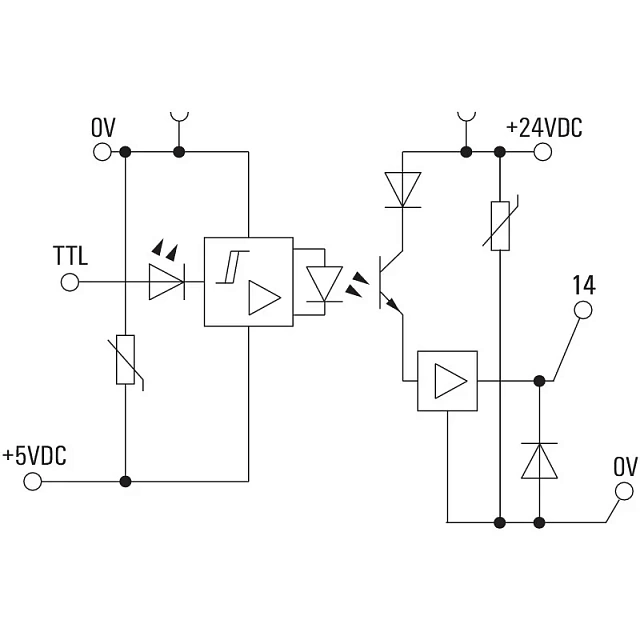 Твердотельные реле mos 5vttl/24vdc 0,1a